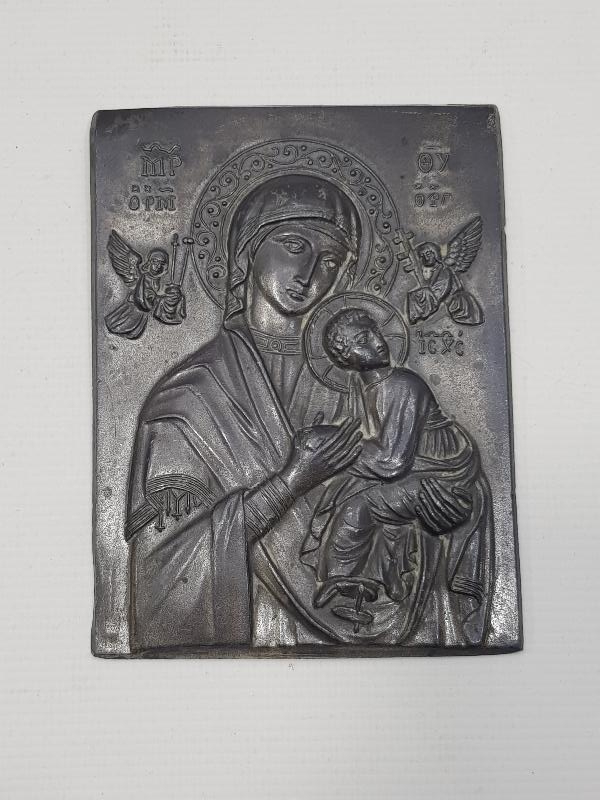 OSMANLI DÖNEMİ HZ MERYEM VE HZ İSA GÖRSELLİ İKONA