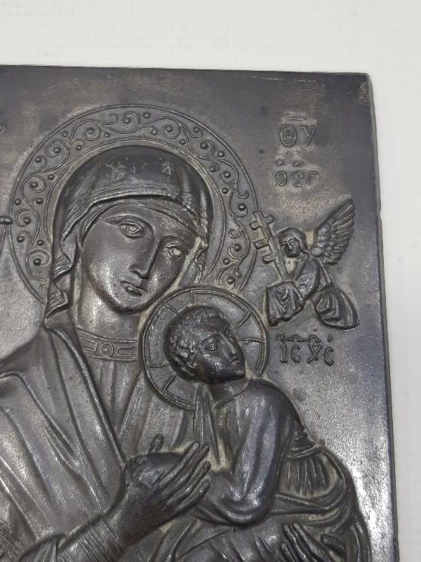 OSMANLI DÖNEMİ HZ MERYEM VE HZ İSA GÖRSELLİ İKONA