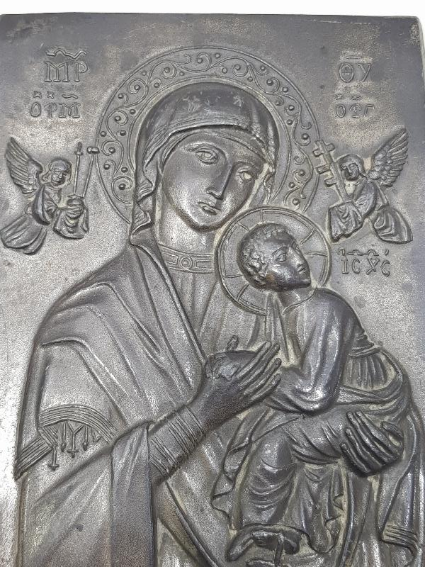 OSMANLI DÖNEMİ HZ MERYEM VE HZ İSA GÖRSELLİ İKONA