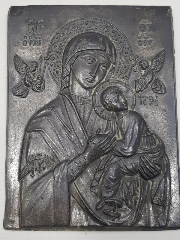 OSMANLI DÖNEMİ HZ MERYEM VE HZ İSA GÖRSELLİ İKONA