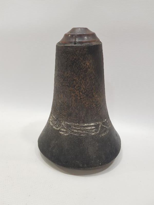 OSMANLI DÖNEMİ NADİR FORMDA AHŞAP BARUTLUK