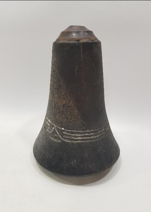 OSMANLI DÖNEMİ NADİR FORMDA AHŞAP BARUTLUK