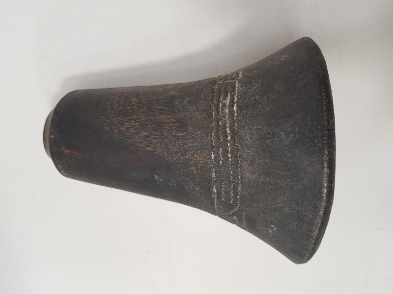 OSMANLI DÖNEMİ NADİR FORMDA AHŞAP BARUTLUK