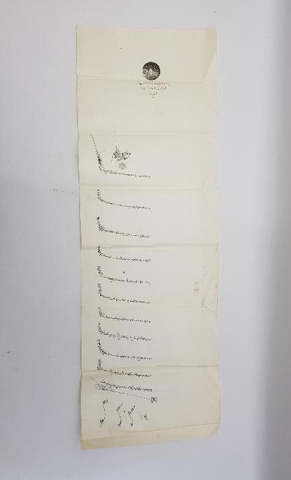 OSMANLI DÖNEMİ NADİR FORMDA EL YAZMA HÜCCET