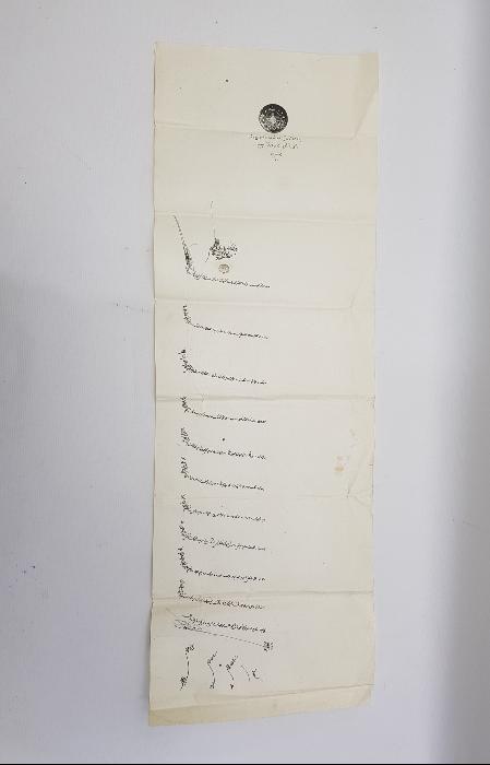 OSMANLI DÖNEMİ NADİR FORMDA EL YAZMA HÜCCET