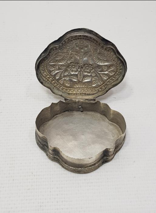 OSMANLI DÖNEMİ RUM İŞİ GÜMÜŞ ENFİYE KUTUSU