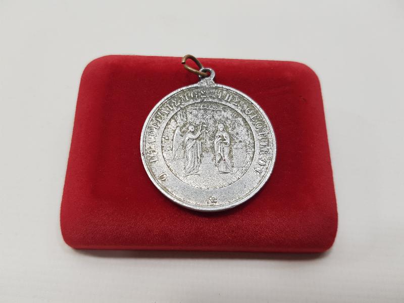 OSMANLI DÖNEMİ RUMCA YAZILI HIRİSTİYAN İŞİ KOLYE UCU