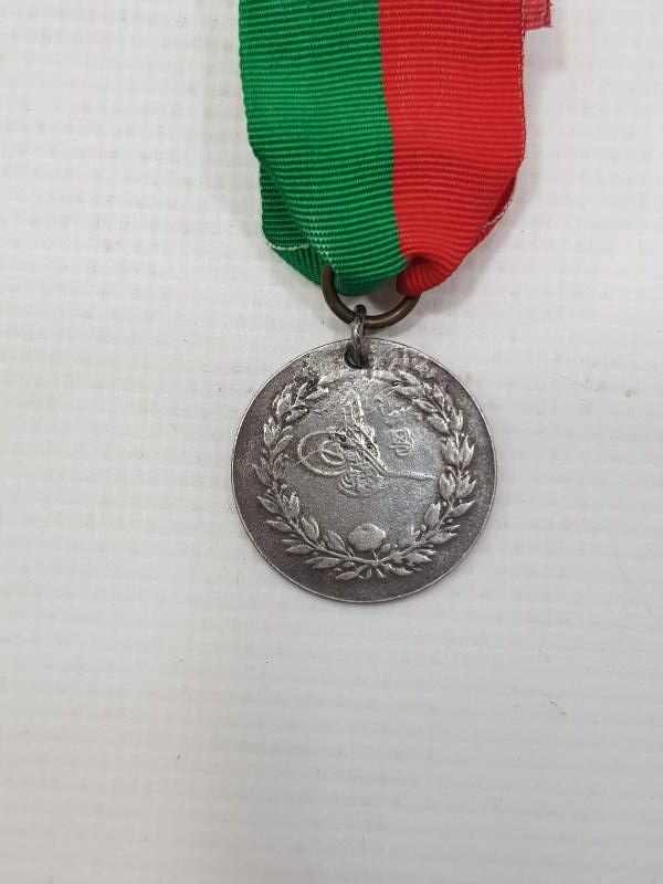 OSMANLI YUNAN MUHAREBESİ GÜMÜŞ MADALYA