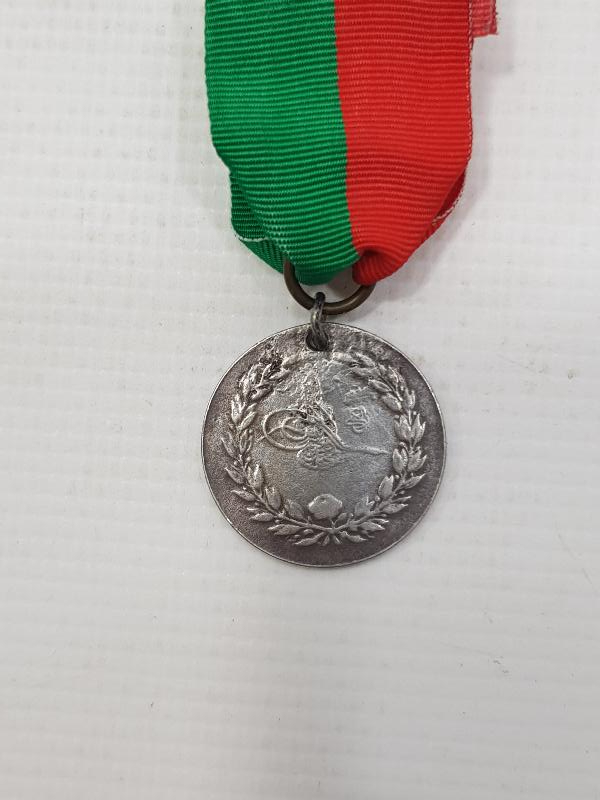 OSMANLI YUNAN MUHAREBESİ GÜMÜŞ MADALYA