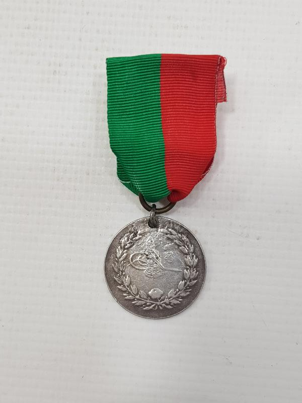 OSMANLI YUNAN MUHAREBESİ GÜMÜŞ MADALYA