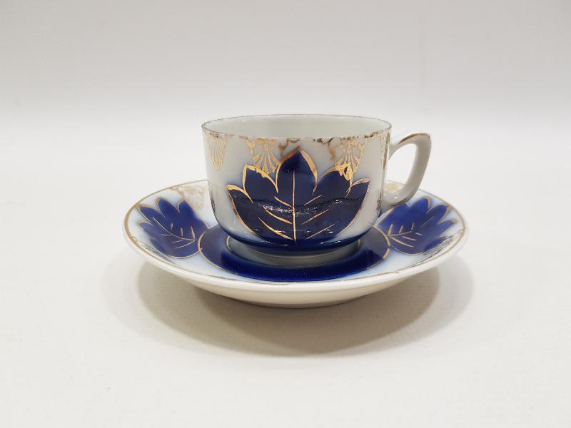 OSMANLICA PİNHAS DAMGALI PORSELEN KAHVE FİNCANI