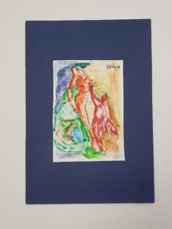 RESSAM İMZALI SULU BOYA RESİM