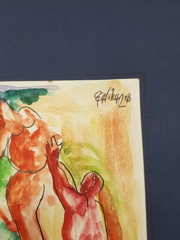 RESSAM İMZALI SULU BOYA RESİM