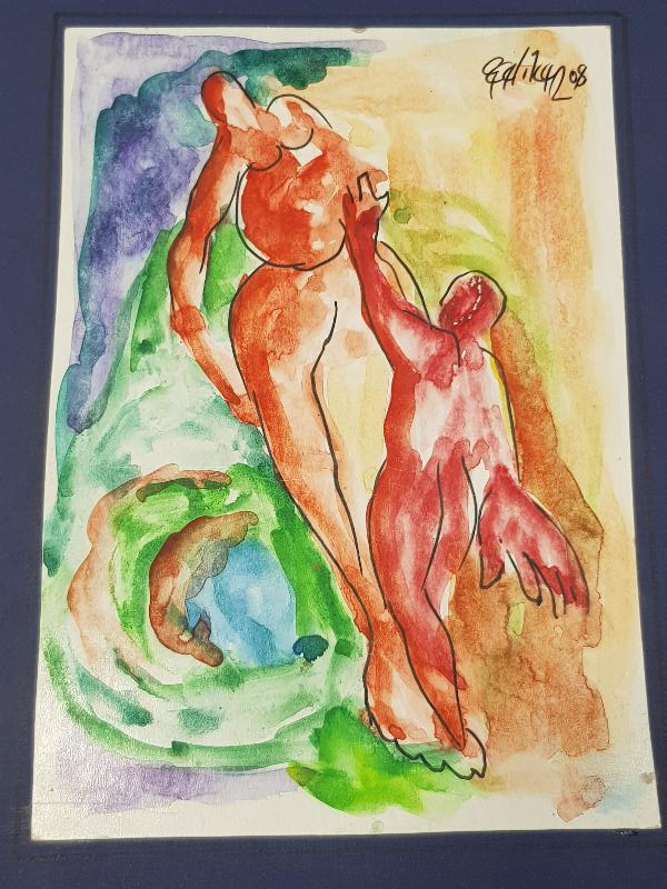 RESSAM İMZALI SULU BOYA RESİM