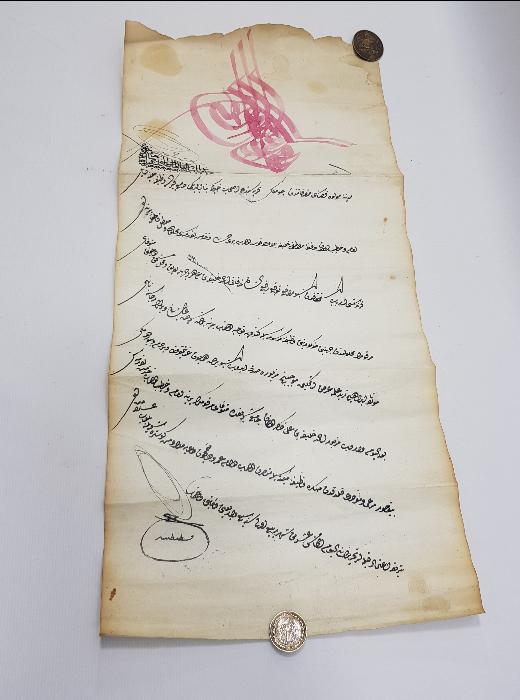 SULTAN 2. MAHMUD TUĞRALI EL ÇEKME BERAT 