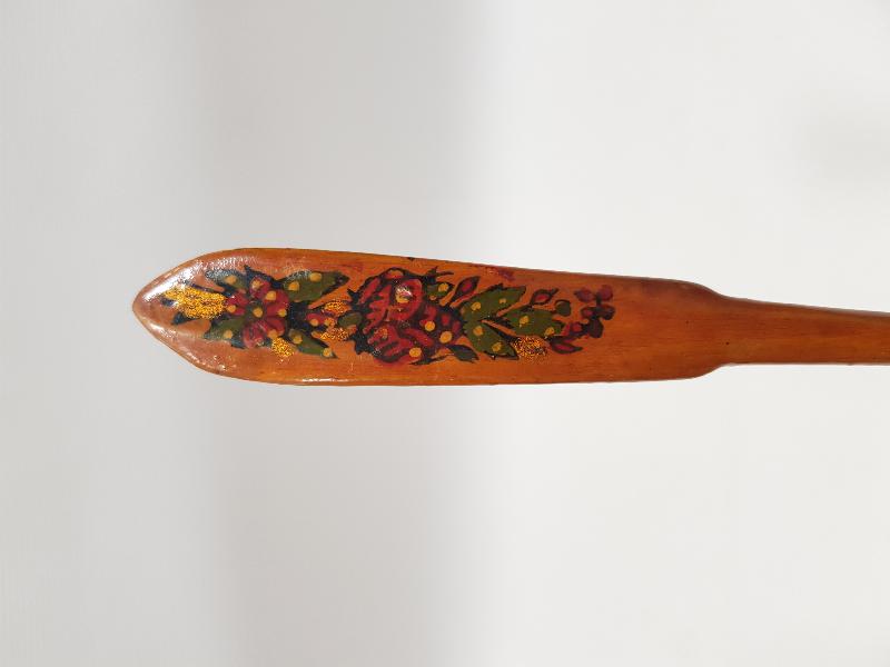 ÜZERİ OSMANLICA YAZILI AHŞAP KAŞIK