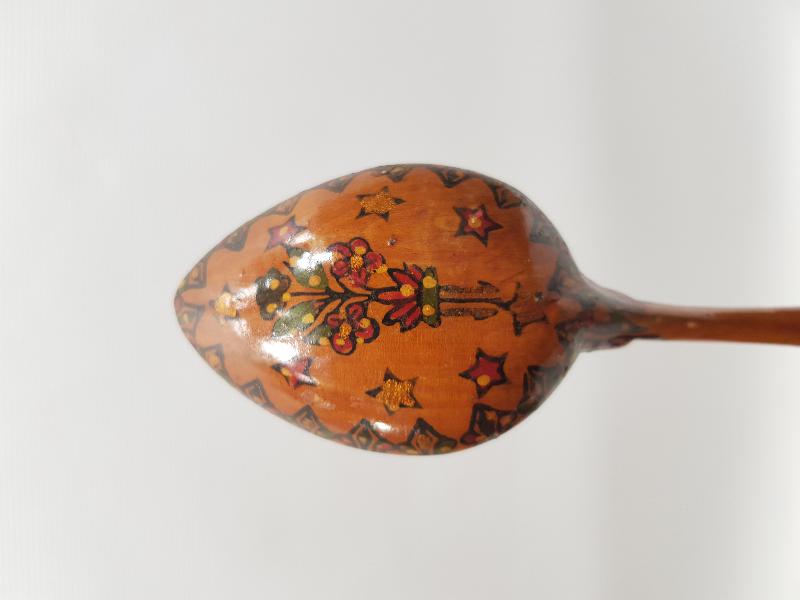 ÜZERİ OSMANLICA YAZILI AHŞAP KAŞIK