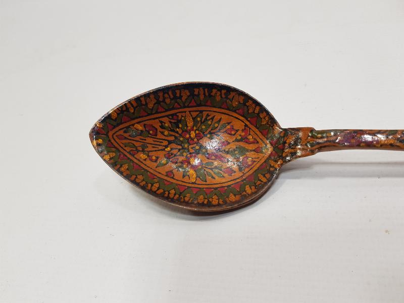 ÜZERİ OSMANLICA YAZILI AHŞAP KAŞIK