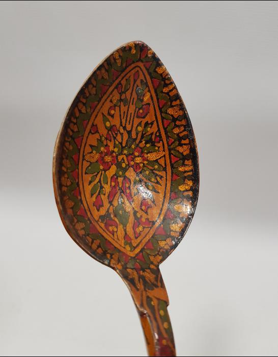 ÜZERİ OSMANLICA YAZILI AHŞAP KAŞIK