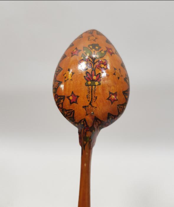 ÜZERİ OSMANLICA YAZILI AHŞAP KAŞIK