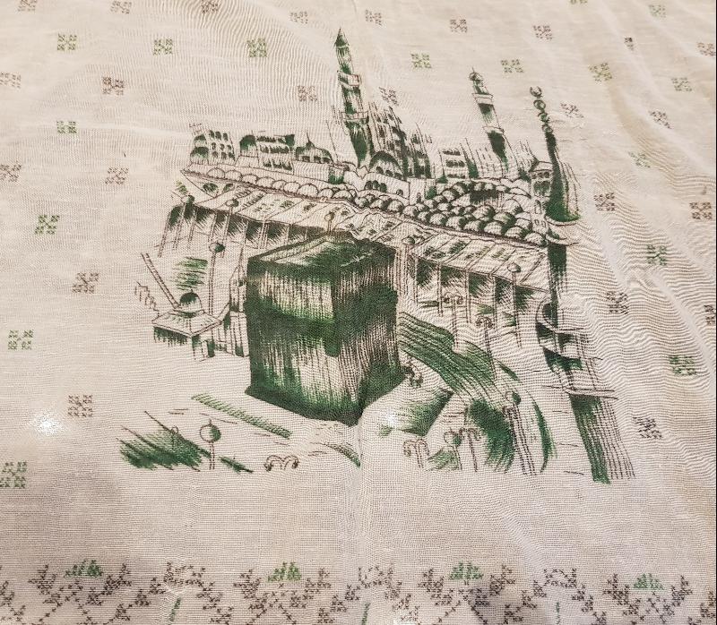 KABE RESİMLİ ANTİKA BAŞ ÖRTÜSÜ