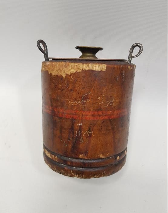 OSMANLICA BÜYÜK MEKTEP YAZILI 1860 TARİHLİ AHŞAP MUMLUK