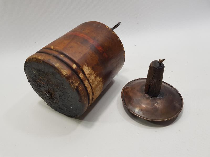 OSMANLICA BÜYÜK MEKTEP YAZILI 1860 TARİHLİ AHŞAP MUMLUK