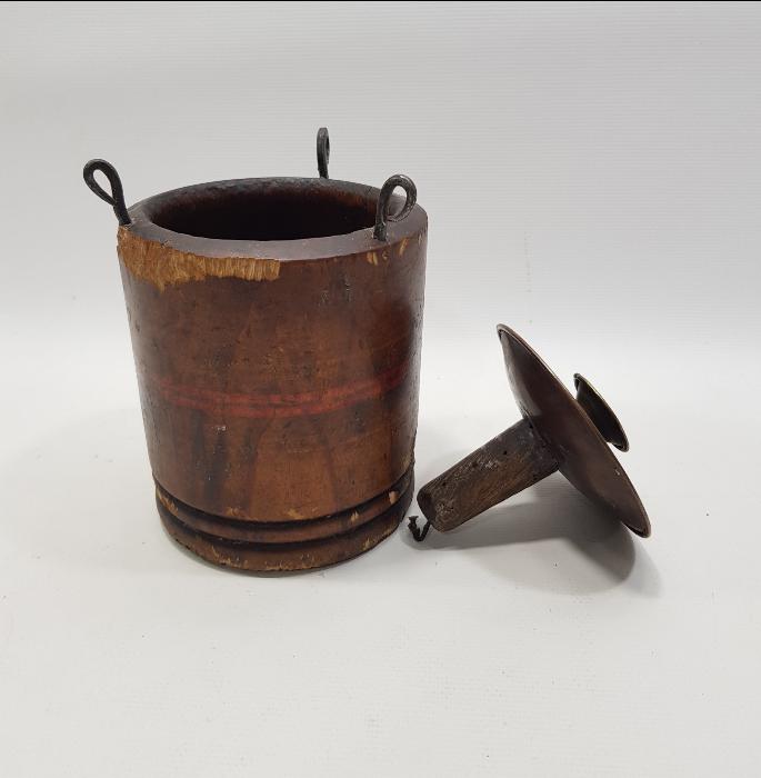 OSMANLICA BÜYÜK MEKTEP YAZILI 1860 TARİHLİ AHŞAP MUMLUK