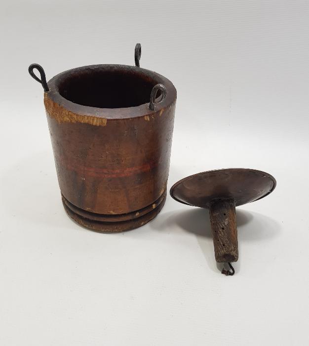 OSMANLICA BÜYÜK MEKTEP YAZILI 1860 TARİHLİ AHŞAP MUMLUK