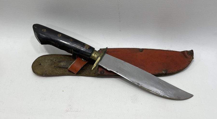 BOYNUZ SAPLI ÖZEL YAPIM BURSA İŞİ AVCI BIÇAĞI - GEYİK BIÇAĞI