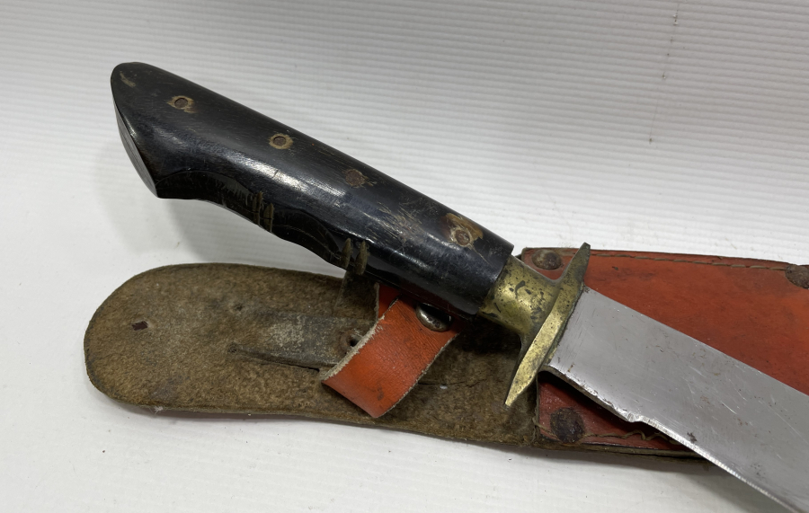 BOYNUZ SAPLI ÖZEL YAPIM BURSA İŞİ AVCI BIÇAĞI - GEYİK BIÇAĞI