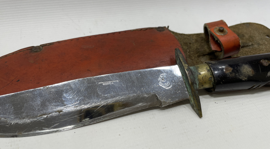 BOYNUZ SAPLI ÖZEL YAPIM BURSA İŞİ AVCI BIÇAĞI - GEYİK BIÇAĞI