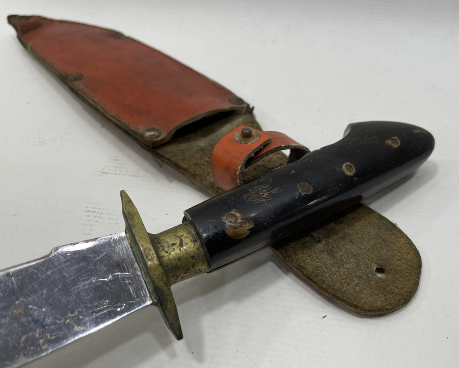 BOYNUZ SAPLI ÖZEL YAPIM BURSA İŞİ AVCI BIÇAĞI - GEYİK BIÇAĞI