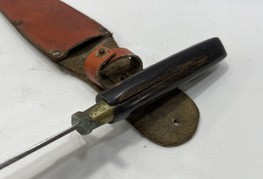 BOYNUZ SAPLI ÖZEL YAPIM BURSA İŞİ AVCI BIÇAĞI - GEYİK BIÇAĞI