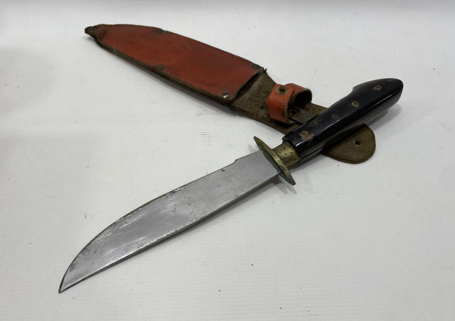 BOYNUZ SAPLI ÖZEL YAPIM BURSA İŞİ AVCI BIÇAĞI - GEYİK BIÇAĞI