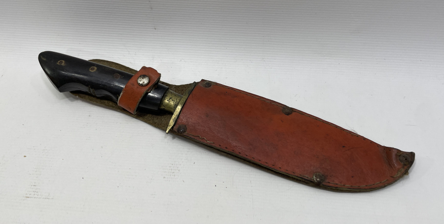 BOYNUZ SAPLI ÖZEL YAPIM BURSA İŞİ AVCI BIÇAĞI - GEYİK BIÇAĞI