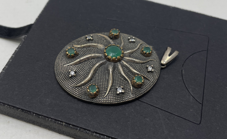 DENİZ YILDIZI FORMUNDA GÜMÜŞ KOLYE UCU