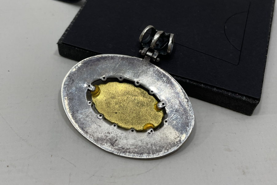 DUALI GÜMÜŞ KOLYE UCU