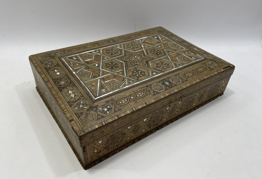 OSMANLI DÖNEMİ ÇOK NADİR MARKÜTERİ İŞÇİLİKLİ ÇOK NADİR TABANCA KUTUSU