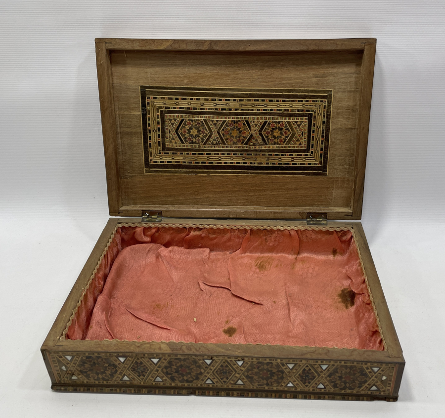 OSMANLI DÖNEMİ ÇOK NADİR MARKÜTERİ İŞÇİLİKLİ ÇOK NADİR TABANCA KUTUSU