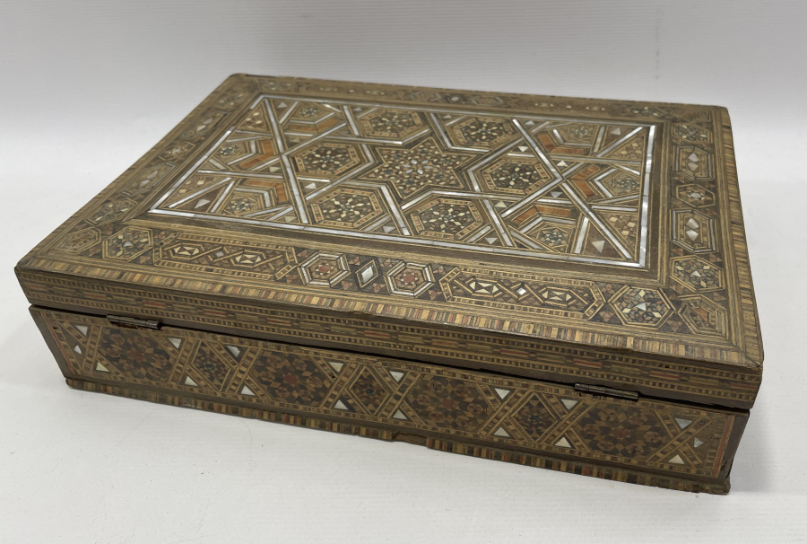 OSMANLI DÖNEMİ ÇOK NADİR MARKÜTERİ İŞÇİLİKLİ ÇOK NADİR TABANCA KUTUSU