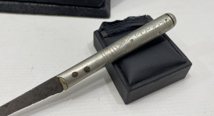 OSMANLI DÖNEMİ SAPI İŞLEMELİ ÇERKES İŞİ NADİR ÇİZME KAMASI