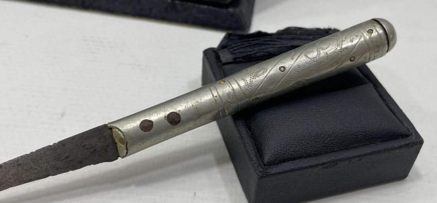 OSMANLI DÖNEMİ SAPI İŞLEMELİ ÇERKES İŞİ NADİR ÇİZME KAMASI