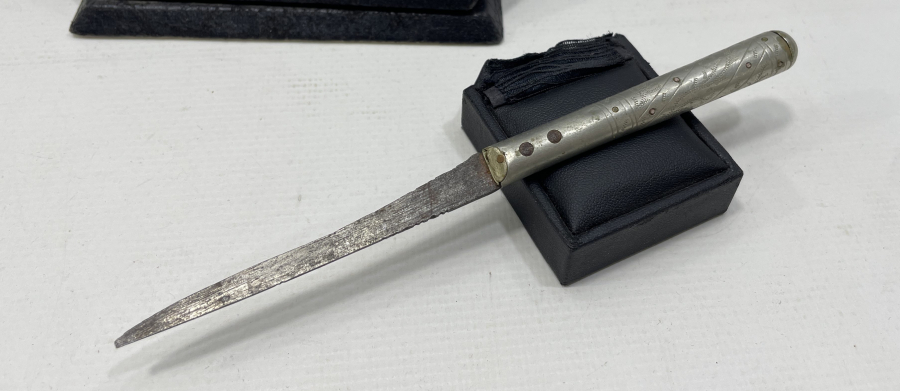 OSMANLI DÖNEMİ SAPI İŞLEMELİ ÇERKES İŞİ NADİR ÇİZME KAMASI