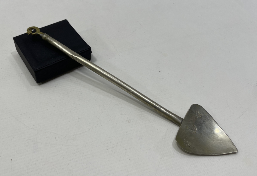 OSMANLI DÖNEMİ ÜZERİ OSMANLICA DAMGALI ÇOK NADİR DONDURMA KAŞIĞI