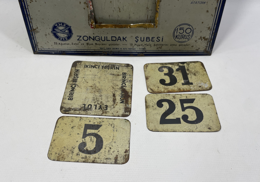 TÜRK HAVA KURUMU CUMHURİYET BAŞLARI ÇOK NADİR TAKVİM