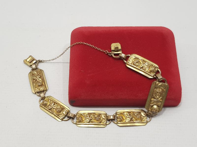 ART NOUVEAU ALTIN KAPLAMA BİLEKLİK