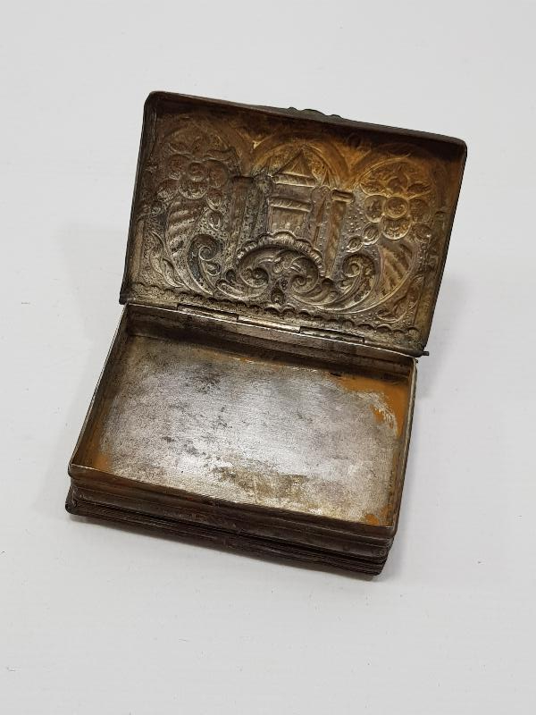 OSMANLI DÖNEMİ PUDRİYERLİ GÜMÜŞ ENFİYE KUTUSU