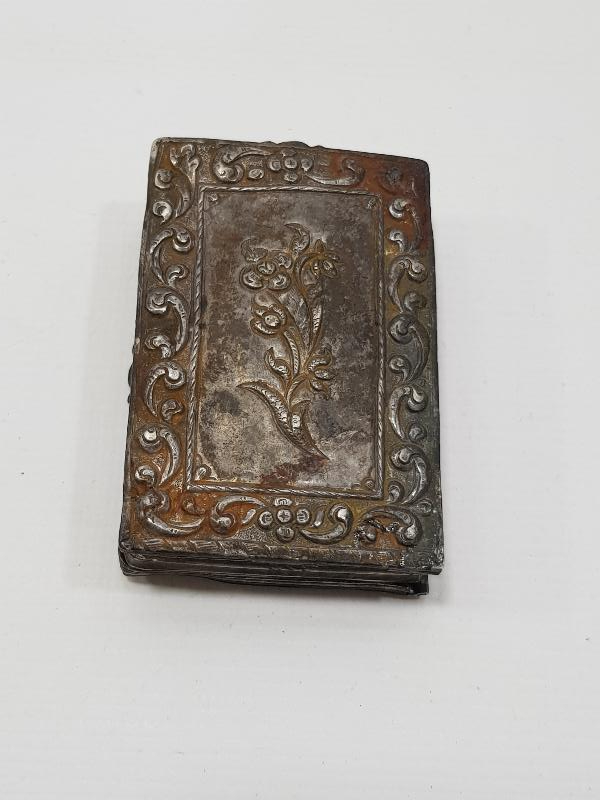 OSMANLI DÖNEMİ PUDRİYERLİ GÜMÜŞ ENFİYE KUTUSU