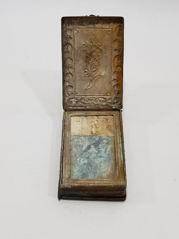 OSMANLI DÖNEMİ PUDRİYERLİ GÜMÜŞ ENFİYE KUTUSU